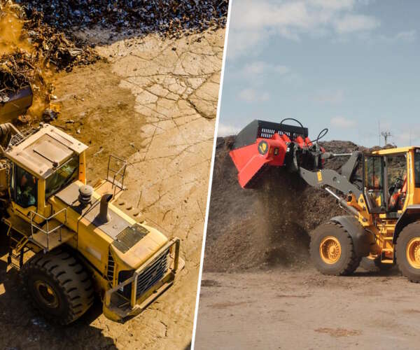 loader screening bucket